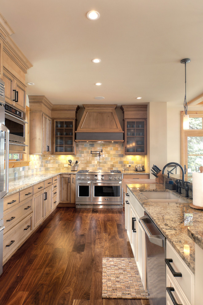 Mountain style kitchen photo in Other