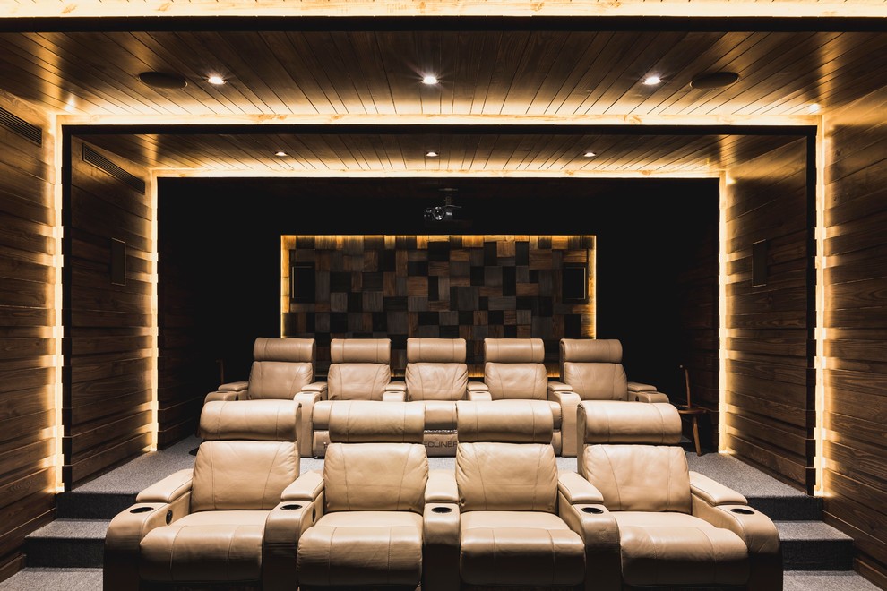 Design ideas for an asian home theatre in Other.