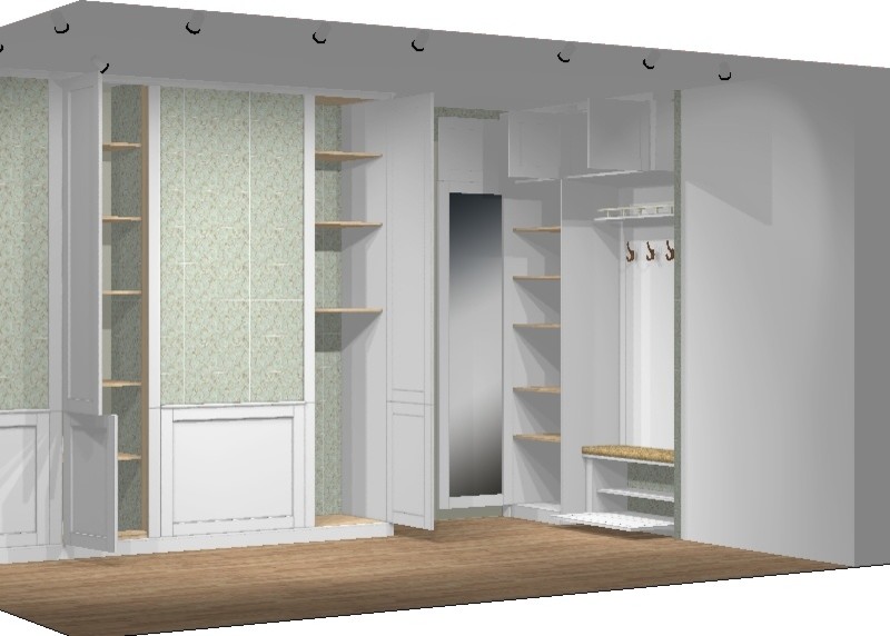 Классическая прихожая в МДФ