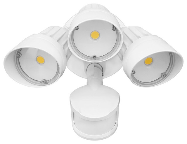 30w 3 Head Motion Activated Led Outdoor Security Light White 3000k 30w 3 Head Motion Activated Led Outdoor Security Light White 3000k Warm Contemporary Flood And Spot Lights By Torchstar