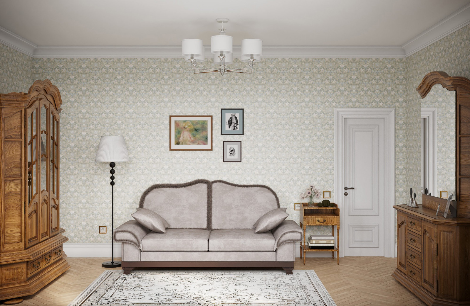 Дизайн проект квартиры с классической атмосферой