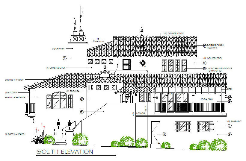 Mediterranean Hillside Home