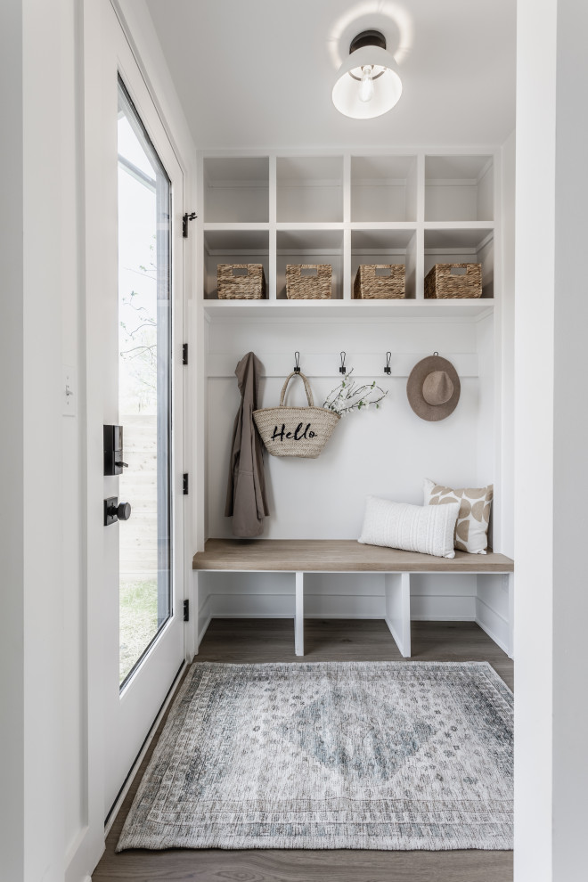 Inspiration for a transitional entryway remodel in Indianapolis