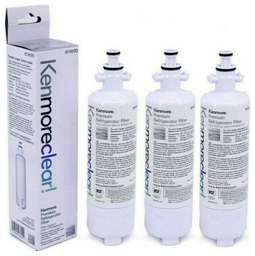 3 Pack 9690 Kenmore 469690 Replacement Refrigerator Water Filter