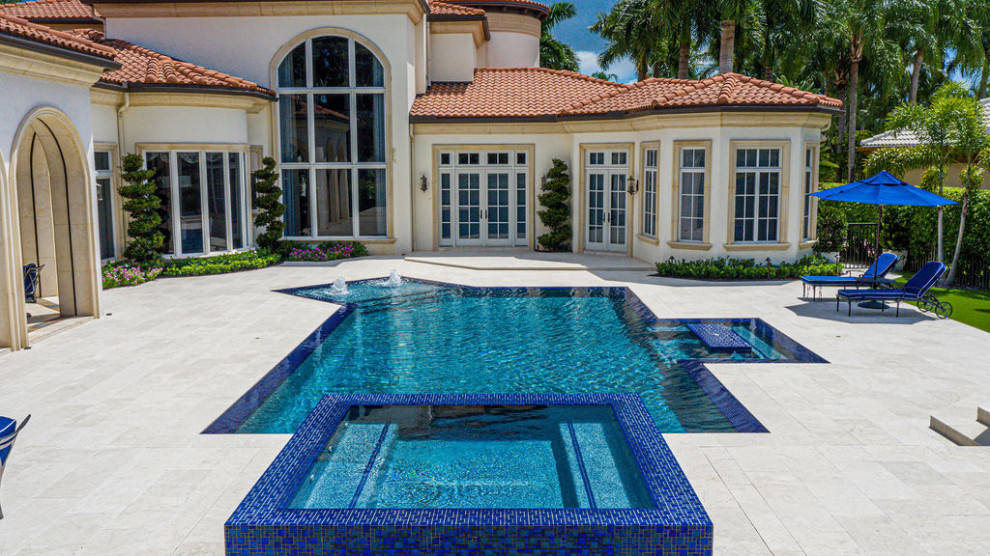 This is an example of a transitional exterior in Miami.