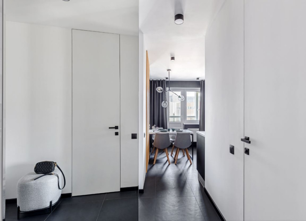 Строгий интерьер однокомнатной квартиры