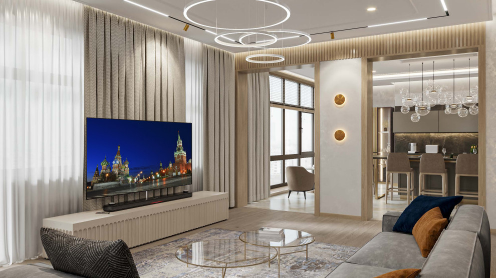 Гостиная в ЖК Титул
