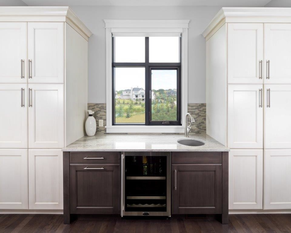 Transitional kitchen photo in Calgary