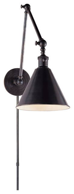 Double Boston Functional Library Light, Bronze