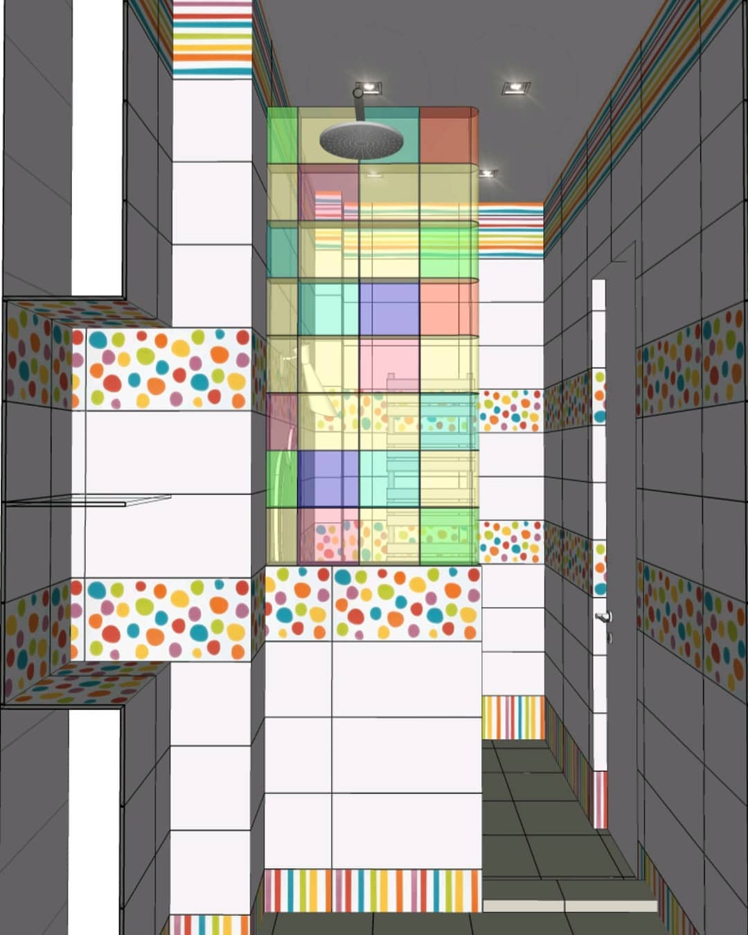 Яркий детский сан. узел