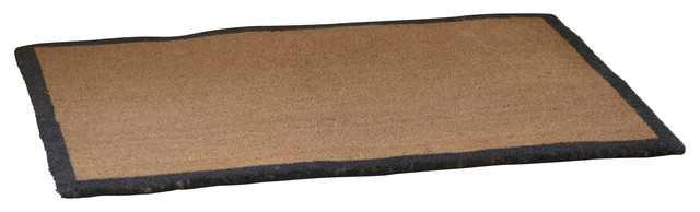 Doormat with Charcoal Border, Large - Coir