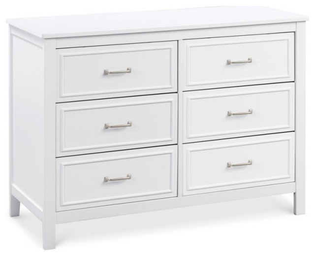 Davinci Charlie 6-Drawer Double Dresser in White