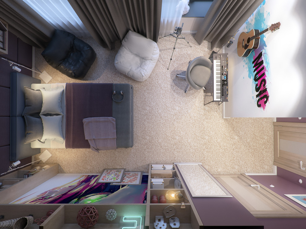 Комната активной девушки 20 лет