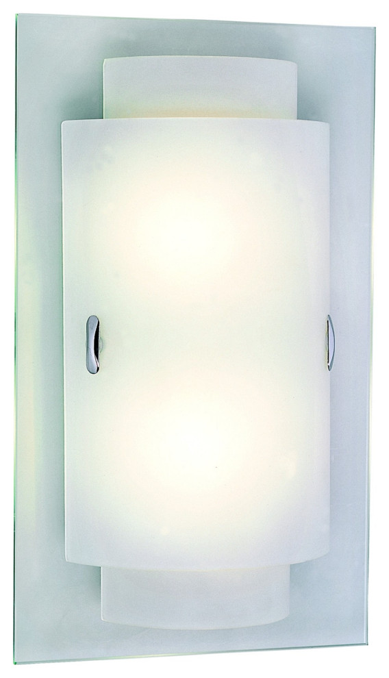 Trans Globe Lighting MDN-843 2 Light Double Rectangles Wall - Polished Chrome