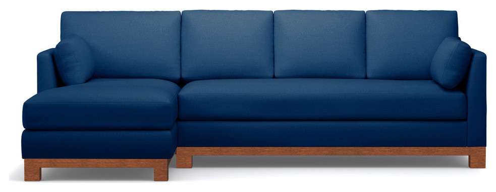 Apt2B Avalon 2-Piece Sectional Sofa, Blueberry, Chaise on Left