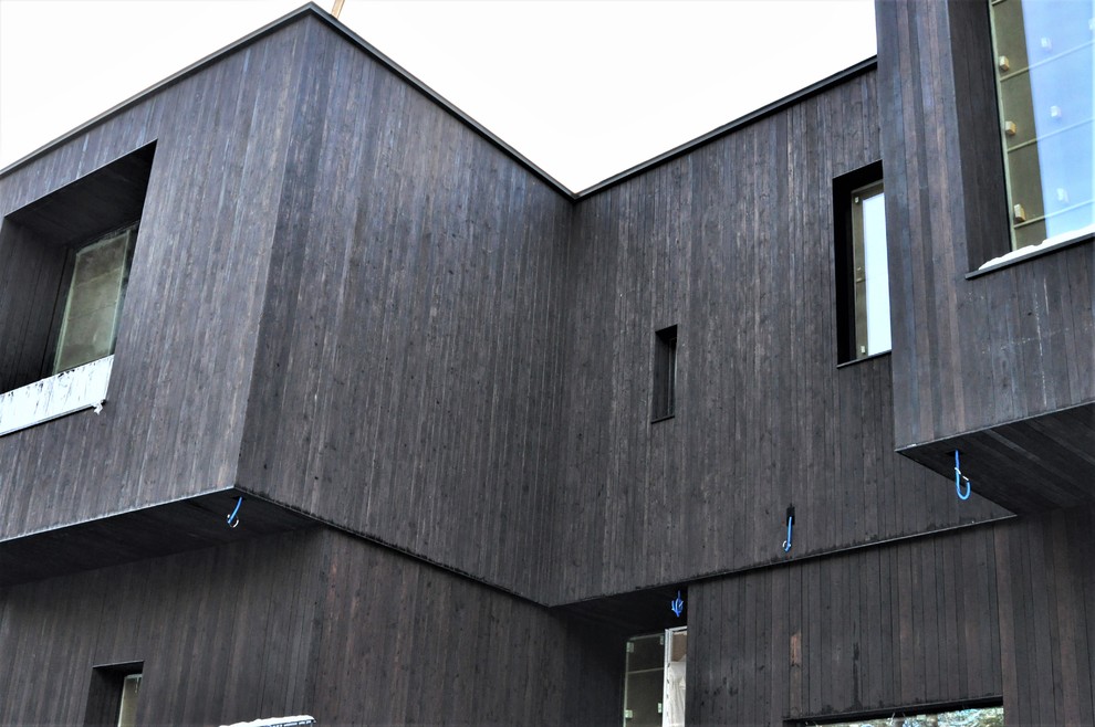 Shou Sugi Ban. Фасадная обожженная доска от Suntan WOOD.