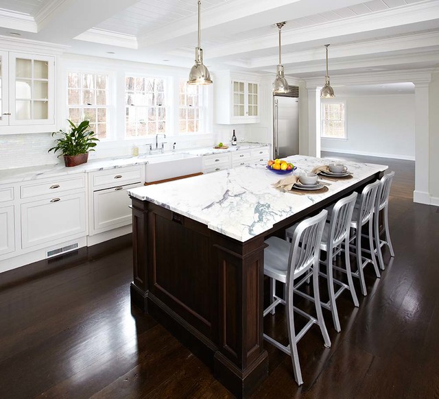 Open floor plan kitchen renovation transitional-kitchen