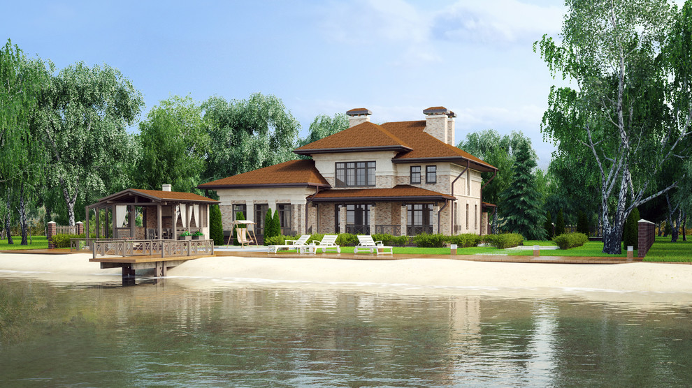 визуализация дома для коттеджного поселка "Березка"