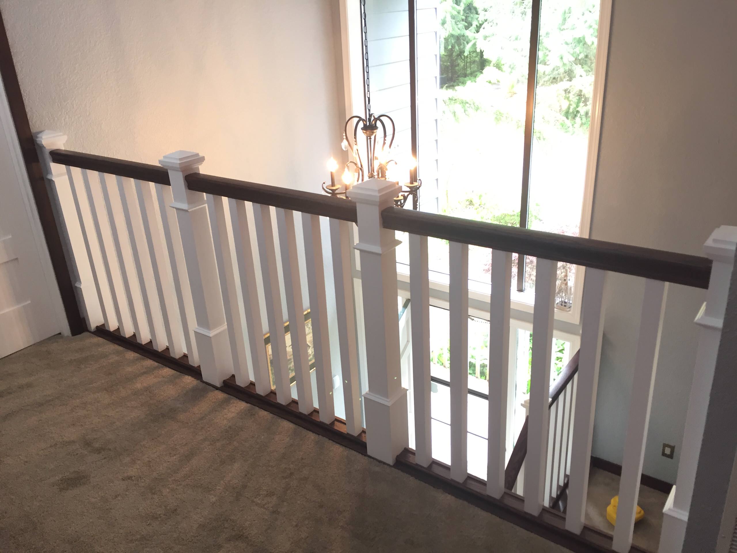 Classical Railing with Red Oak