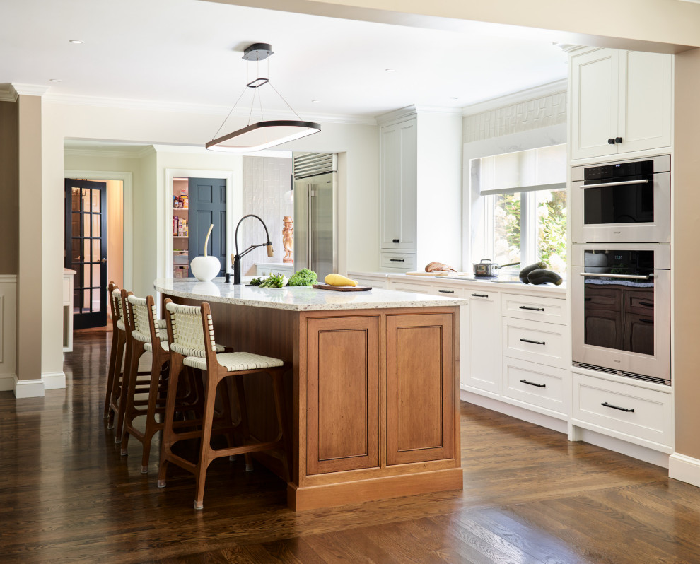 Inspiration for a transitional kitchen remodel in Boston