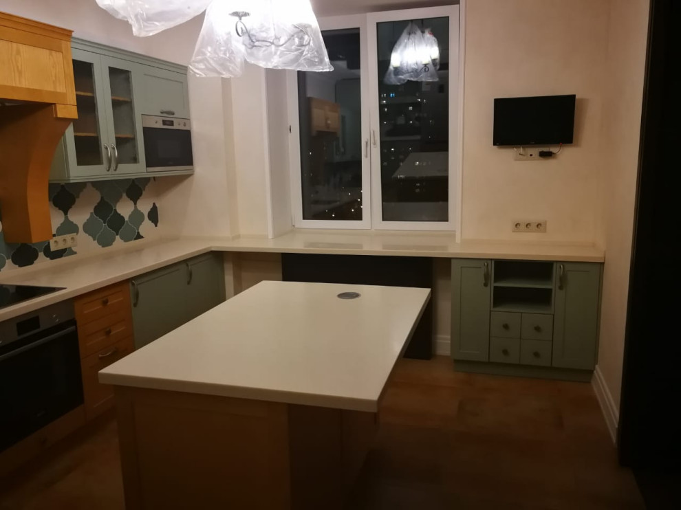 Кухня с балками