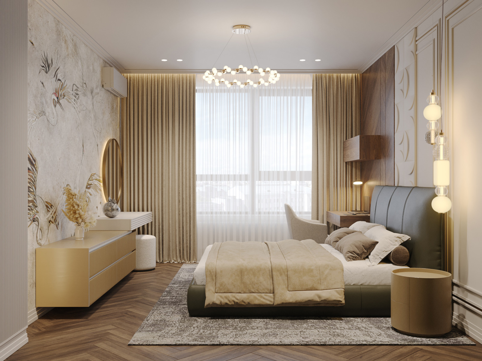 Интерьер трехкомнатной квартиры