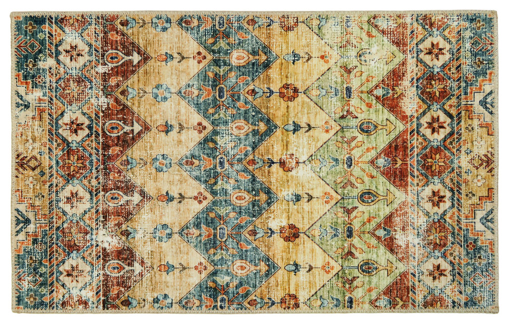Marrakesh Homefires Accent Area Rug Oriental Bohemian Style Washable