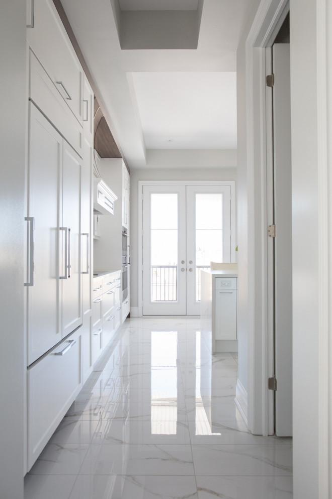 Кухня МДФ белая эмаль Сочи