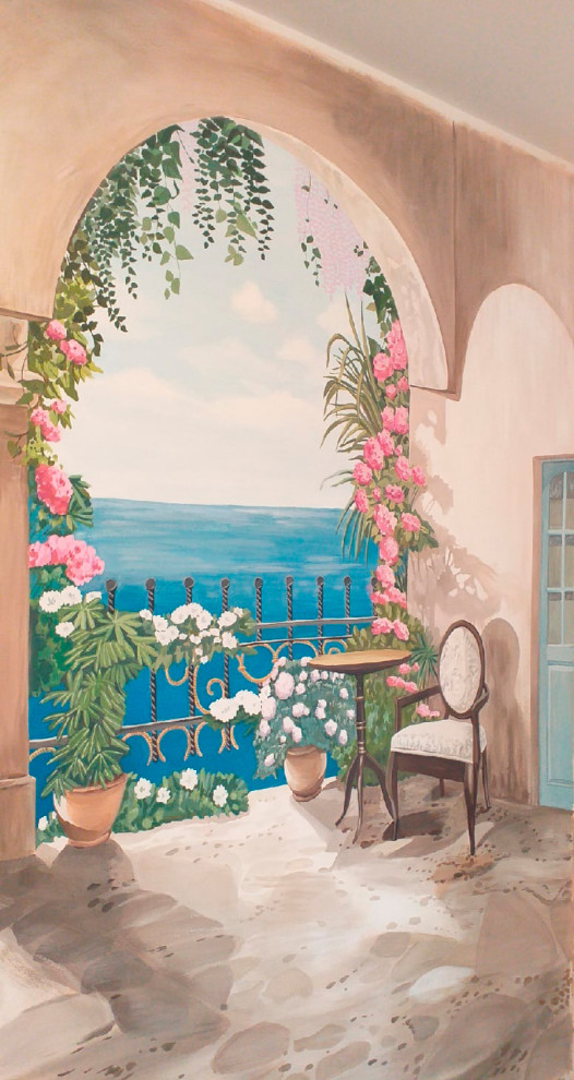 Роспись гостиной в классическом стиле