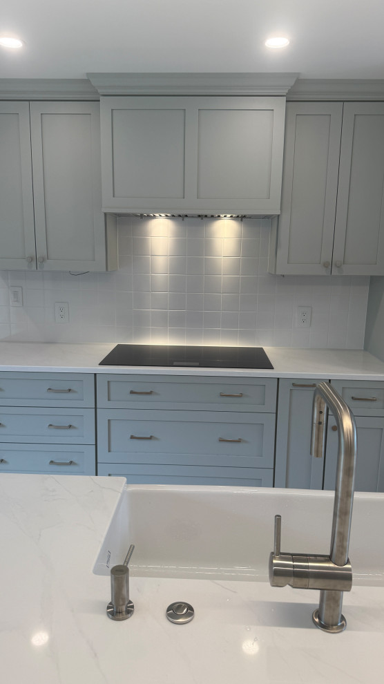 Inspiration for a transitional kitchen remodel in Boston