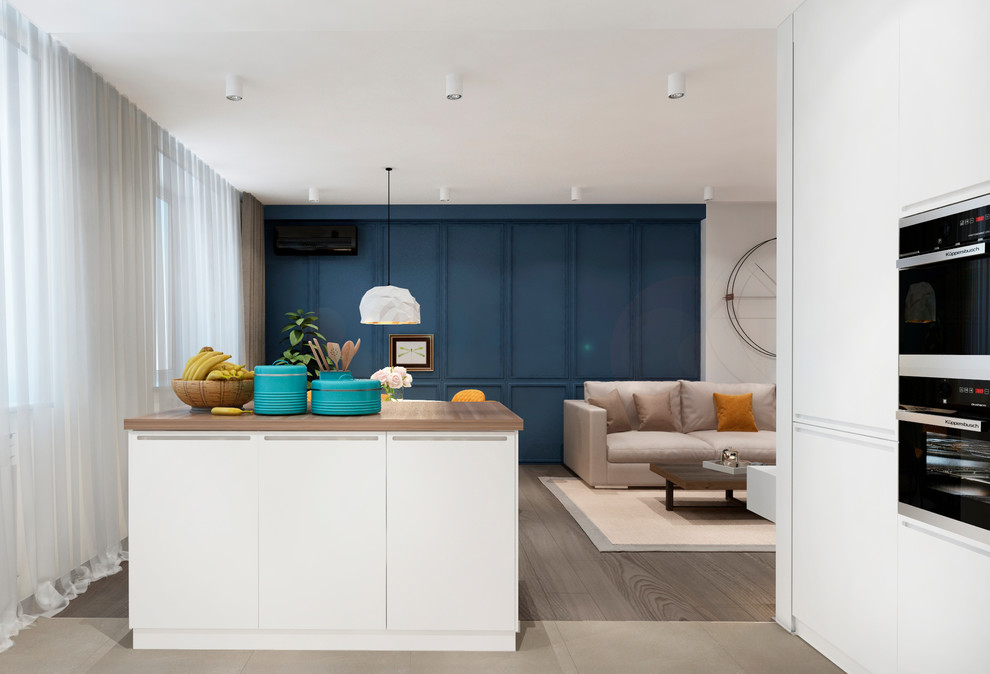 Квартира 80 м2 в современном стиле, для молодой семьи