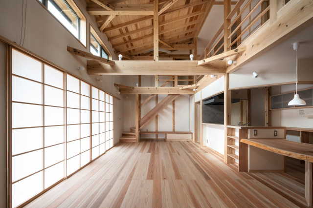 LDK moderne-japonais-salon