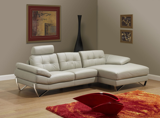 Dallas Light Grey Right Sectional Sofa - Modern - Sectional Sofas - New ...
