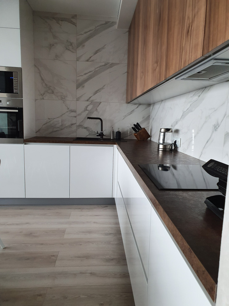 Кухня в современном стиле, ЖК Лазурные Небеса, г. Казань