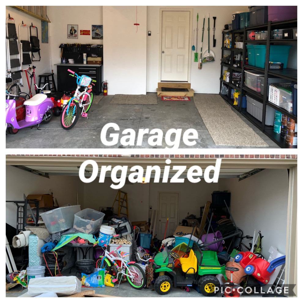 Garage before & after