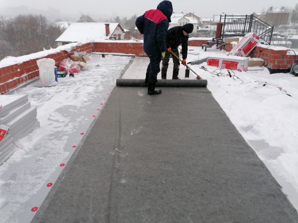 Плоская кровля для частного дома в п. Вознесенское