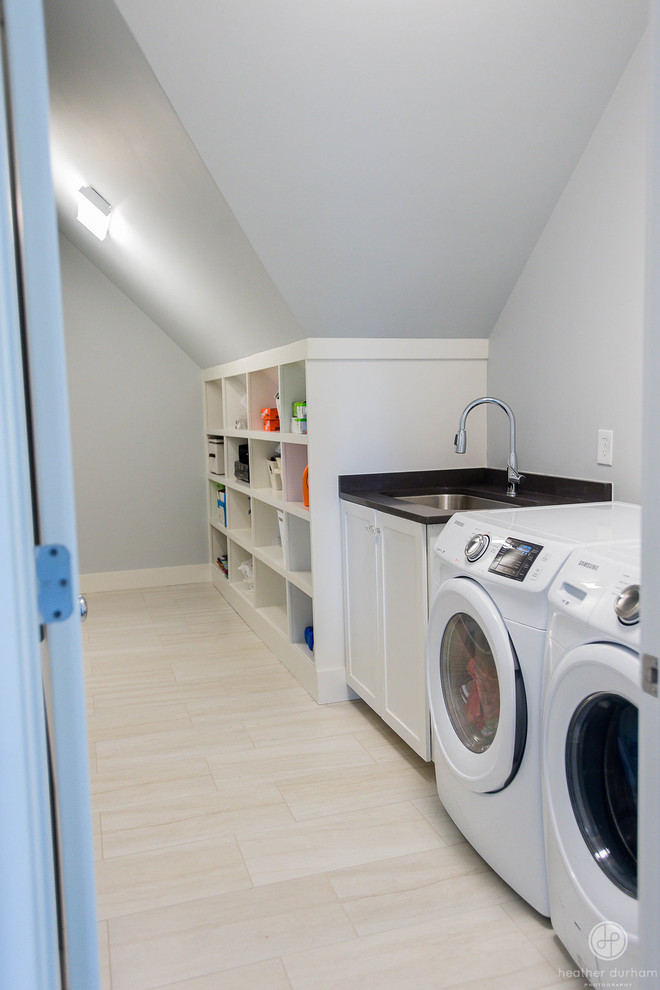 Design ideas for a transitional laundry room in Birmingham.