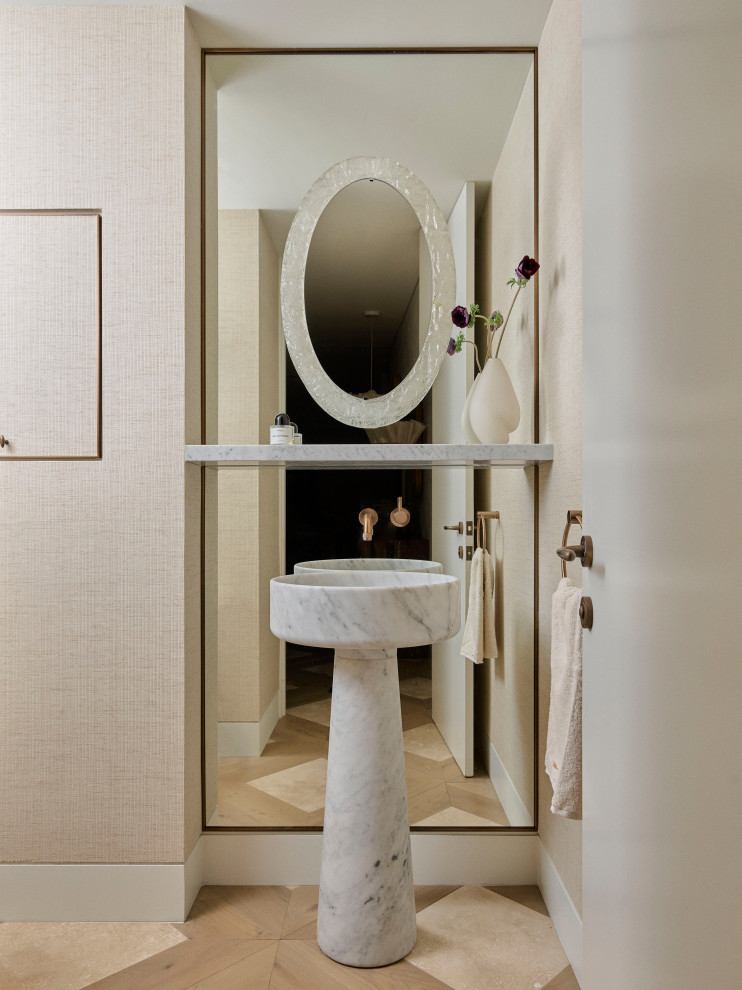 This is an example of a modern powder room in Sydney.