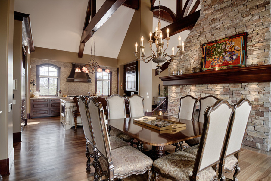 Inspiration for a transitional dining room remodel in Calgary