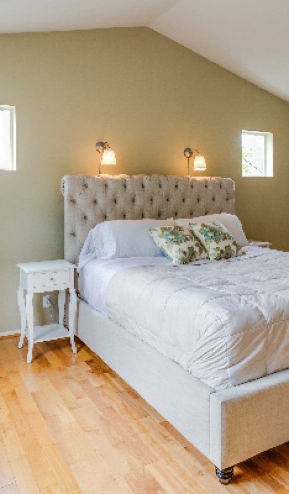 Источник вдохновения для домашнего уюта: спальня среднего размера в современном стиле