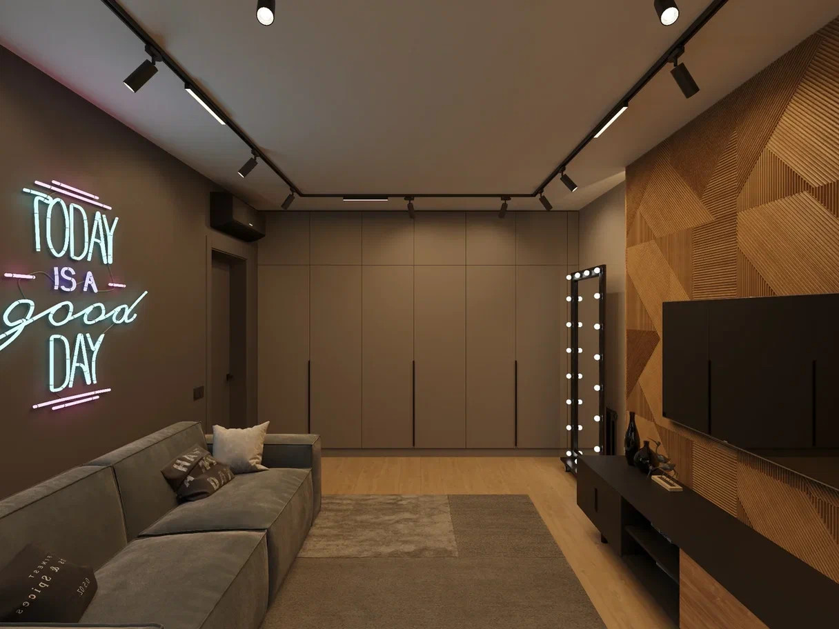 Дизайн-проект квартиры для молодого с человека