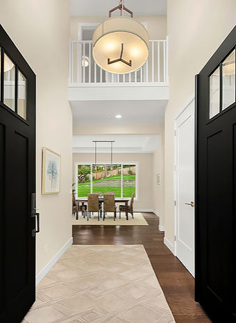 Inspiration for a transitional entryway remodel in Seattle