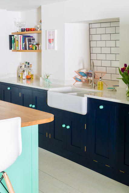 The Colourful Fun Shaker Kitchen eclectic-kitchen