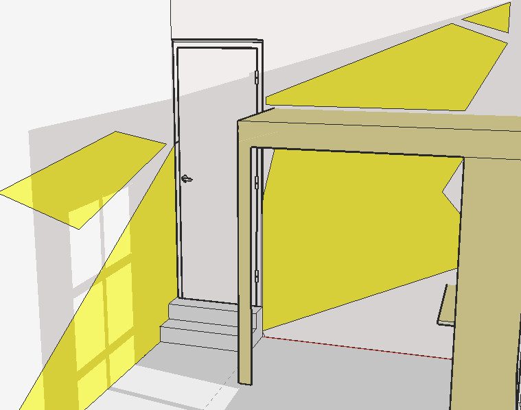 Fresque murale géométrique projet 3D