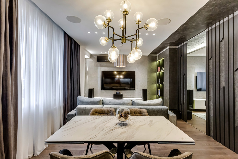 Фото реализации проекта "Квартира в доме с часами"