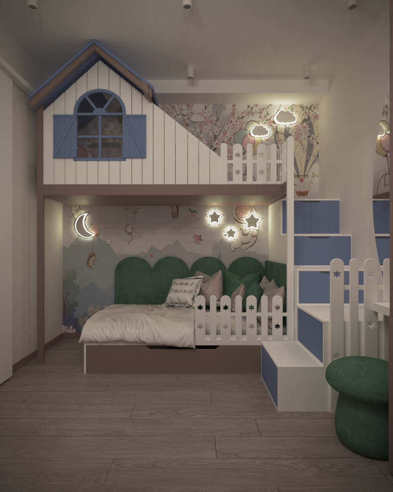 Двухкомнатная квартира г. Тюмень, ул. Дружбы_ Детская комната для девочки