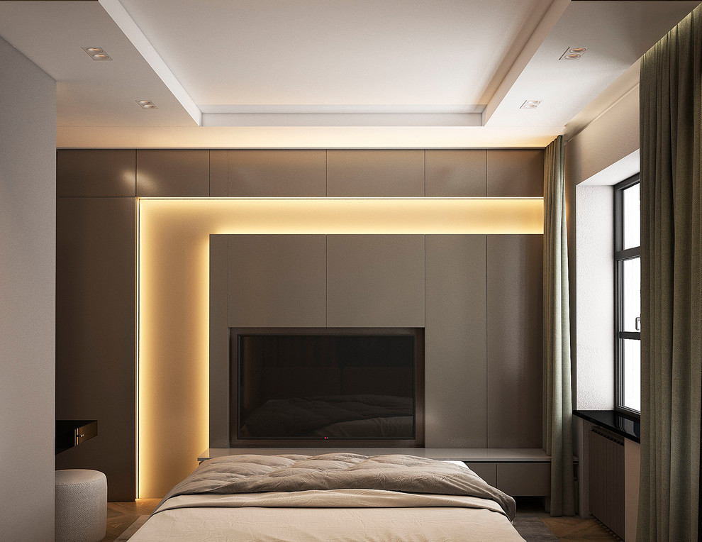 Минималистичный интерьер для молодой пары