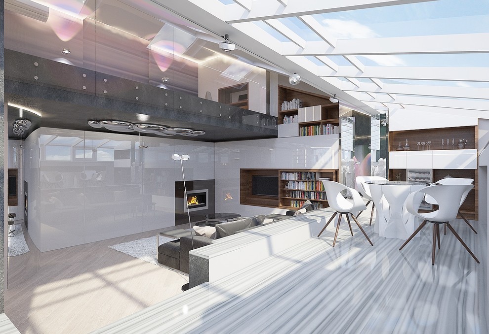 Эскиз небольшой современной квартиры