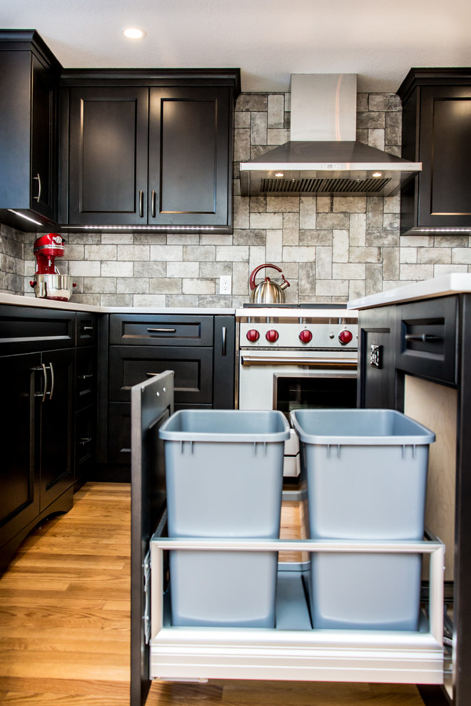Inspiration for a transitional kitchen remodel in Calgary