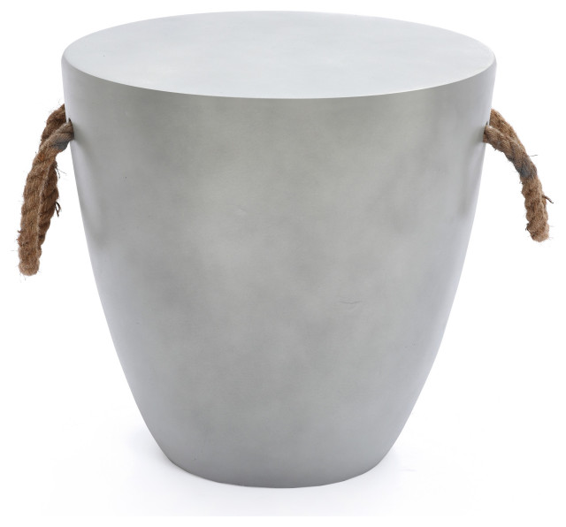 Outdoor MGO Side Table, Light Grey